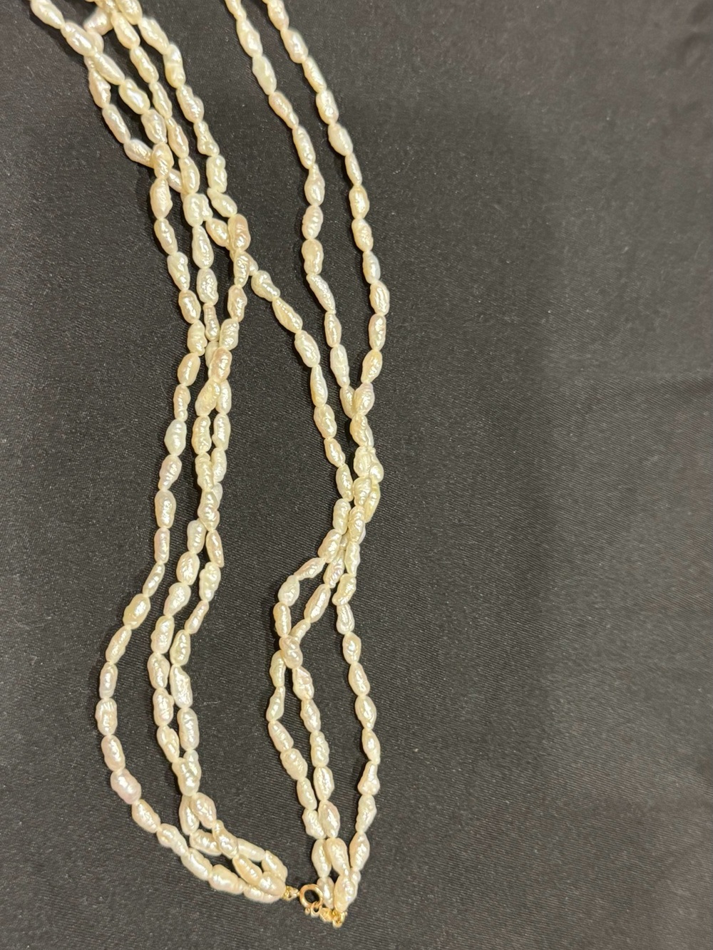 Classic Multi-Strand Cream Freshwater Pearl Necklace
